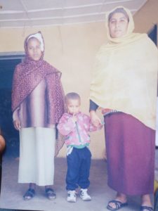 Tamrat before adoption with his Aunts, Werkuwa and Yeshihareg