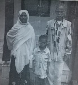 With parents in Ethiopia